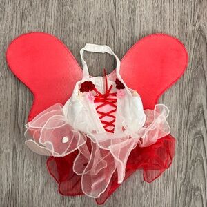 Build A Bear Red Fairy Costume With Wings Valentines Day